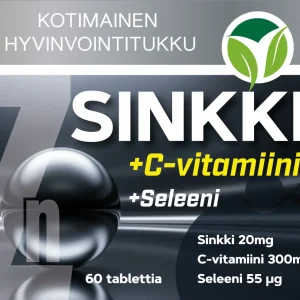 Sinkki + C-vitamiini + Seleeni