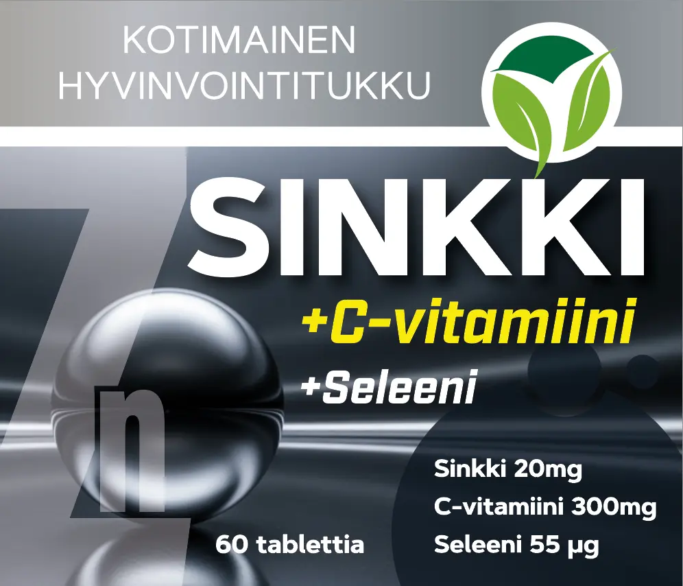 Sinkki + C-vitamiini + Seleeni